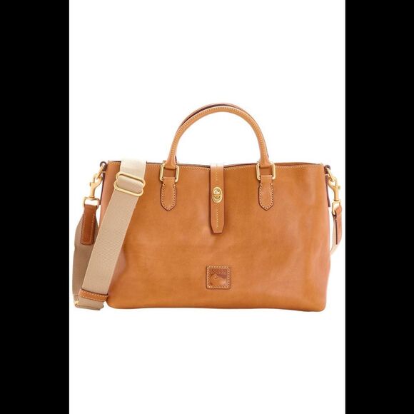 Dooney & Bourke Handbags - Dooney & Bourke Florentine Leather Large Satchel Nat